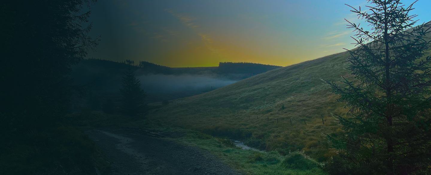 Sunset over Dartmoor
