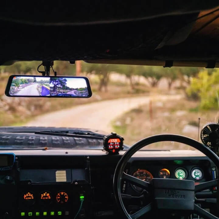 Wolfbox G900 Pro rear-view mirror dashcam